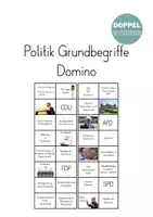 Vorschau - Arbeitsblätter - Politik Domino "Grundwissen aktuell" - Spiel - Deckblatt