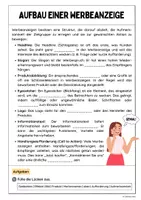 Vorschau - Unterrichtsreihen - Aufbau und Analyse einer Werbeanzeige - Seite 1