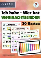 Vorschau - Spiele - MUSIK 🎄 Weihnachtslieder Ich habe Wer hat • Spiel mit Tablet oder Handy - Deckblatt