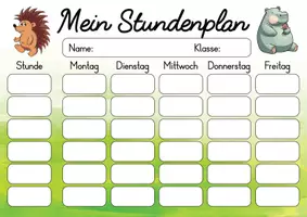 Vorschau - Lehrpläne/Lehrermaterial - Tiere Stundenplan für die Tierklasse - 3 Vorlagen - Seite 3