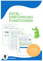Vorschau - Arbeitsblätter - Excel - Einführung Funktionen - Deckblatt