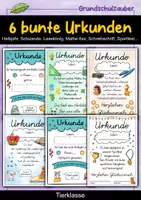 Vorschau - Anderer Materialtyp - 6 verschiedene Tier Urkunden für die Tierklasse - Deckblatt
