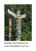 Vorschau - Unterrichtsreihen - Totempfahl aus Ton - Projekt Klasse 5-7 - Seite 1