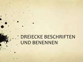 Vorschau - Arbeitsblätter - Dreiecke beschriften und unterscheiden - Seite 1