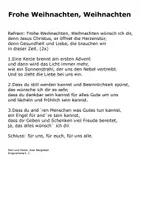 Vorschau - Arbeitsblätter - Frohe Weihnachten Weihnachten (Weihnachtslied, Bossa Nova) - Seite 1