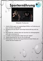 Vorschau - Unterrichtsreihen - Sporternährung: High-Protein, L-Carnitin, Kreatinphosphat - Seite 1