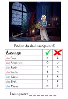 Vorschau - Arbeitsblätter - Leserätsel Wörter - Ritter (Silbenschrift) DaZ + DaF - Seite 3