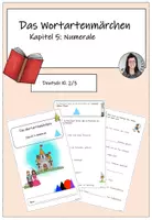 Vorschau - Arbeitsblätter - Das Wortartenmärchen Kapitel 5: Numerale - Deckblatt