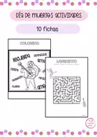 Vista previa - Hojas de trabajo - DÍA DE MUERTOS ACTIVIDADES - Portada