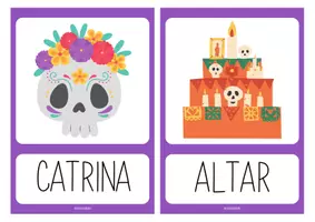 Vista previa - Hojas de trabajo - PACK DÍA DE LOS MUERTOS - Inglés y Español - página 1