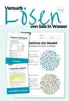 Vorschau - Arbeitsblätter - Lösen von Salz in Wasser - Deckblatt