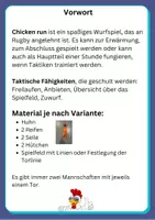 Vorschau - Stundenentwürfe - Chicken run - Sportspiel mit 3 Varianten - Taktikschulung - Seite 1