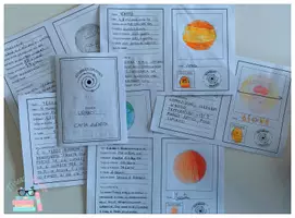 anteprima - Materiale di supporto/inclusione - Carta d'identità dei pianeti - Pagina di copertina