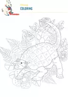 Aperçu - Matériel pour travaux manuels / dessin - The velociraptor, Coloriages - Page 2
