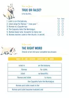 Aperçu - Feuilles d'exercices - Romeo and Juliet, True or false/ The right Word - Page 2