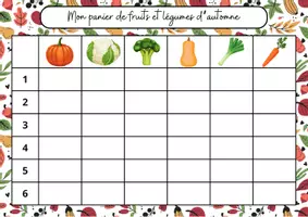 Aperçu - Jeux - Mon panier de légumes d’automne - Page 1