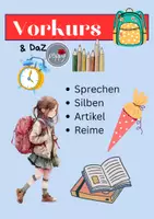 Vorschau - Arbeitsblätter - Vorkurs: Sprechen, Silben, Artikel, Reime - Deckblatt