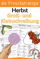 Vorschau - Unterrichtsreihen - Herbst - Groß- und Kleinschreibung üben - Fresch - Deckblatt