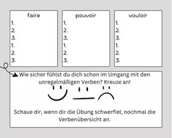 Vorschau - Arbeitsblätter - Unregelmäßige Verben konjugieren blanko - Seite 1