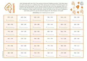 Vorschau - Arbeitsblätter - Subtraktion im ZR 1000 - Spiel - Seite 3