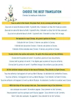 Aperçu - Feuilles d'exercices - Zeus, a Greek legend, Choose the best translation - Page 3