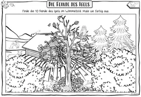 Vorschau - Arbeitsblätter - Igel - Feinde des Igels | AB & Tafelmaterial | Klasse 1 - Seite 2
