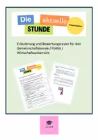 Vorschau - Arbeitsblätter - Aktuelle Stunde - Präsentation Bewertungsraster - Deckblatt