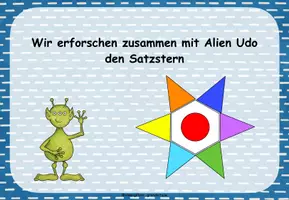 Vorschau - Stundenentwürfe - Unterrichtseinheit Satzglieder mit dem Satzstern - Seite 1