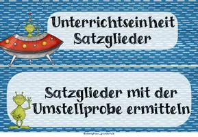 Vorschau - Stundenentwürfe - Unterrichtseinheit Satzglieder mit dem Satzstern - Seite 3