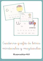 Vista previa - Hojas de trabajo - Grafía de letras y sílabas mayúsculas y minúsculas - Portada
