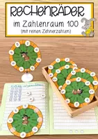 Vorschau - Anderer Materialtyp - Rechenräder KLETT im Zahlenraum 100 (mit reinen Zehnerzahlen) - Deckblatt