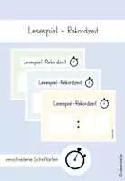 Vorschau - Spiele - Plakat Lesespiel-Rekordzeit - Deckblatt