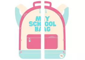 Vorschau - Interaktives Material - Schulmaterial auf Englisch – Meine Schultasche - Seite 1