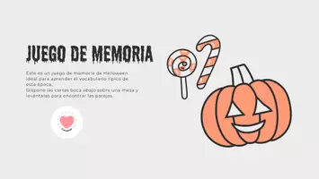 Vista previa - Unidades / Secuencias / Situaciones de Aprendizaje - Juego de memoria de halloween en inglés - página 1