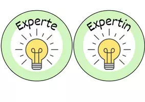 Vorschau - Bildkarten - Schild für Expert:innen - fächerübergreifend - Seite 2