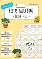 Vista previa - Juegos / Gamificación - Sustracción hasta 1000 - Laberinto - Portada
