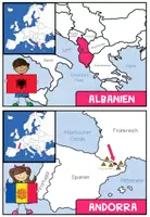 Vorschau - Merkblätter - LÄNDER EUROPAS - Wissenskartei (47 Länder Europa) - Seite 1