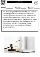 Vorschau - Merkblätter - Rechte und soziale Gerechtigkeit - 5 Merkblätter + Bilder - Seite 1