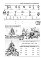 Vorschau - Arbeitsblätter - Ordnen und Vergleichen von Dezimalzahlen - Weihnachten naht! - Seite 2