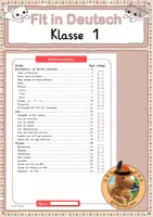 Vorschau - Arbeitsblätter - Deutsch - Wiederholungsheft Klasse 1 (eduki) - Deckblatt