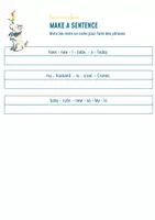 Aperçu - Feuilles d'exercices - Zeus, a Greek legend, Make a sentence - Page 1