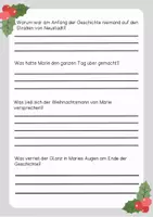 Vorschau - Arbeitsblätter - Lesetext (Lesetandem) "Heiligabend" - mit Fragen zum Text - Seite 2