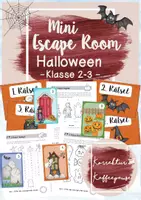 Vorschau - Arbeitsblätter - SPARPAKET / Materialpaket "Halloween" - Escape Room & Laufdiktat - Klasse 2-3 - Seite 1