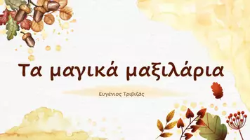 Προεπισκόπηση - Παρουσιάσεις - Παρουσίαση- Τα Μαγικά μαξιλάρια - Εξώφυλλο