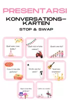Vorschau - Aufgabenkarten - STOP & SWAP CONOSCERSI/PRESENTARSI (Vorbereitung auf die italienische Sprechprüfung A1) - Deckblatt