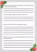 Vorschau - Arbeitsblätter - Lesetext (Lesetandem) "Plätzchen backen" - mit Fragen zum Text - Seite 3