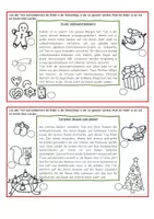 Vorschau - Arbeitsblätter - Weihnachten - Malen nach Lesen - Seite 1