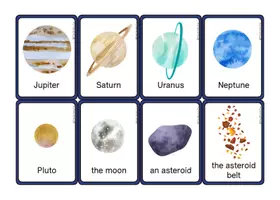 Aperçu - Apprentissages en autonomie - Flashcards - Space - The British Fox - Page 2