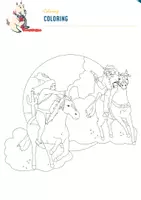 Aperçu - Apprentissages en autonomie - Cowboys and Indians, Coloriages - Page 3