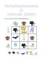 Vorschau - Stationenlernen - Multiplikationstabelle (Brüche) - Deckblatt